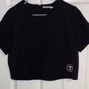 Alexander wang Black Cropped Crewneck Top 💥 Closet Clearout – Send Offers 💥